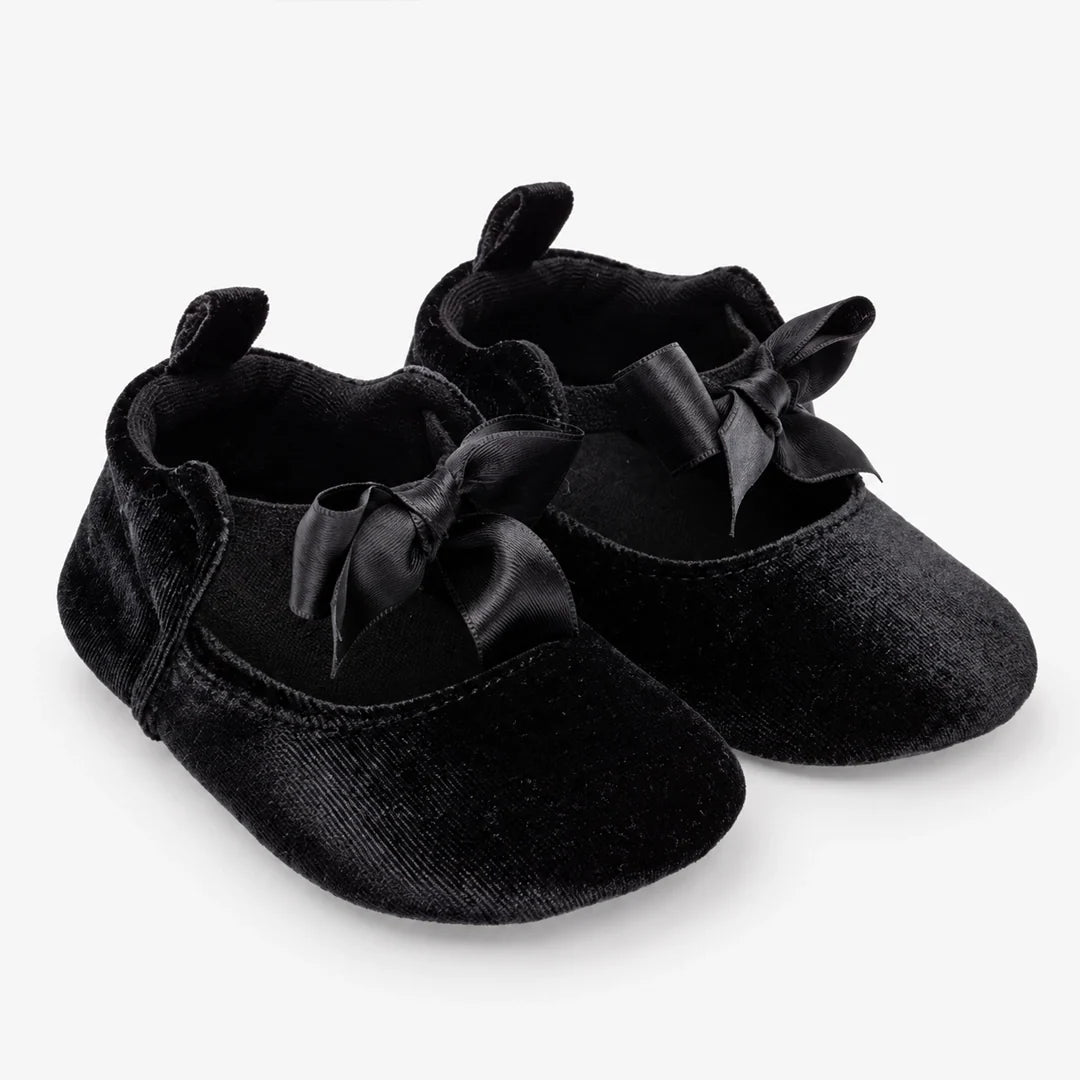 HelloBaby Girls Christmas Pre-Walker Shoes - Black