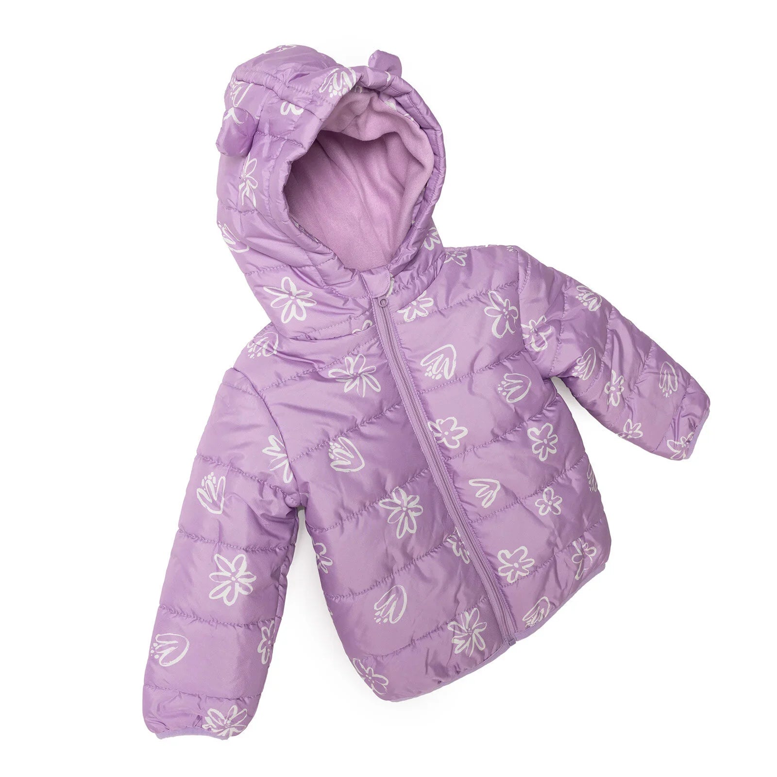 HelloBaby Floral Printed Girl Coat - Printed