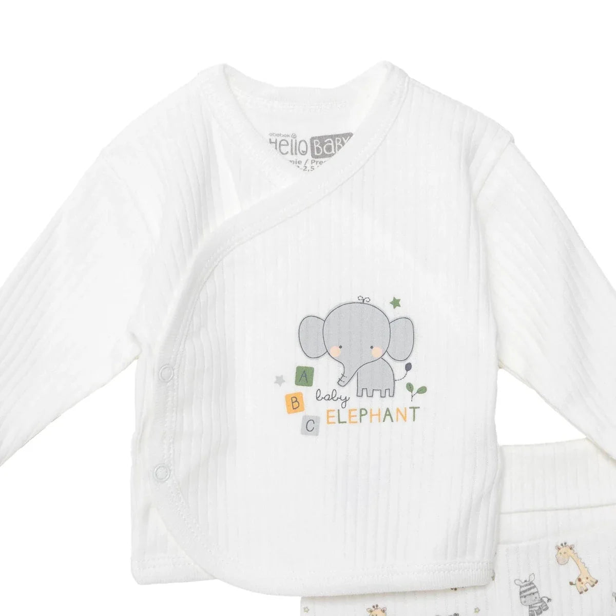 HelloBaby 100% Cotton Tiny Baby Set  - Ecru