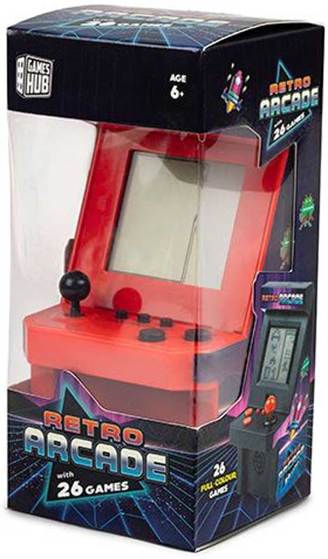 Snaps Mini Retro Handheld Console – 26 Classic Arcade Games Machine