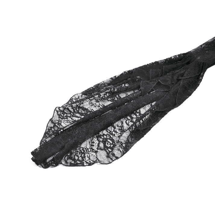 Dark In Love Lilith Gothic 3D Lace Bell Sleeve Cape – Floral Shrug