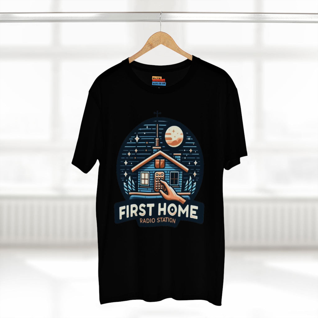 First Home Radio Station Graphic Tee - Celebrate Unity and Nostalgia