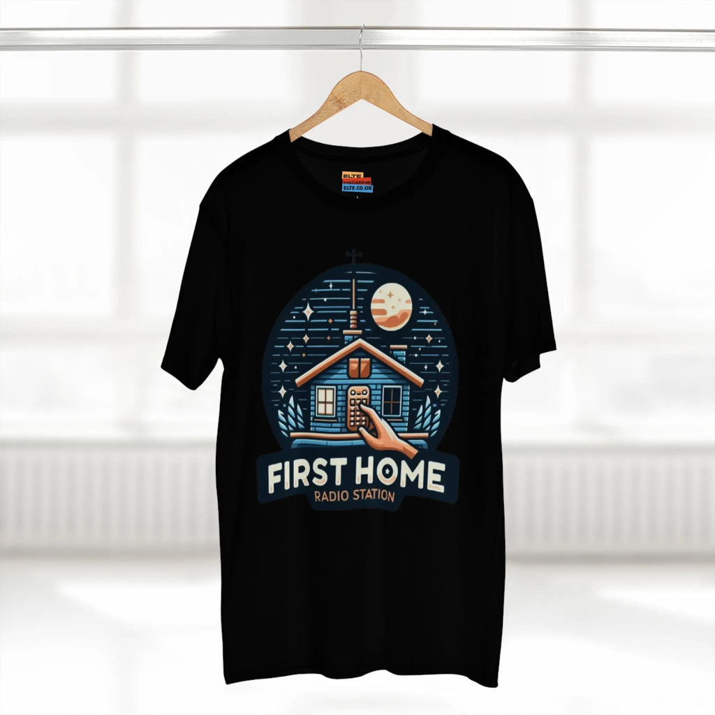 First Home Radio Station Graphic Tee - Celebrate Unity and Nostalgia