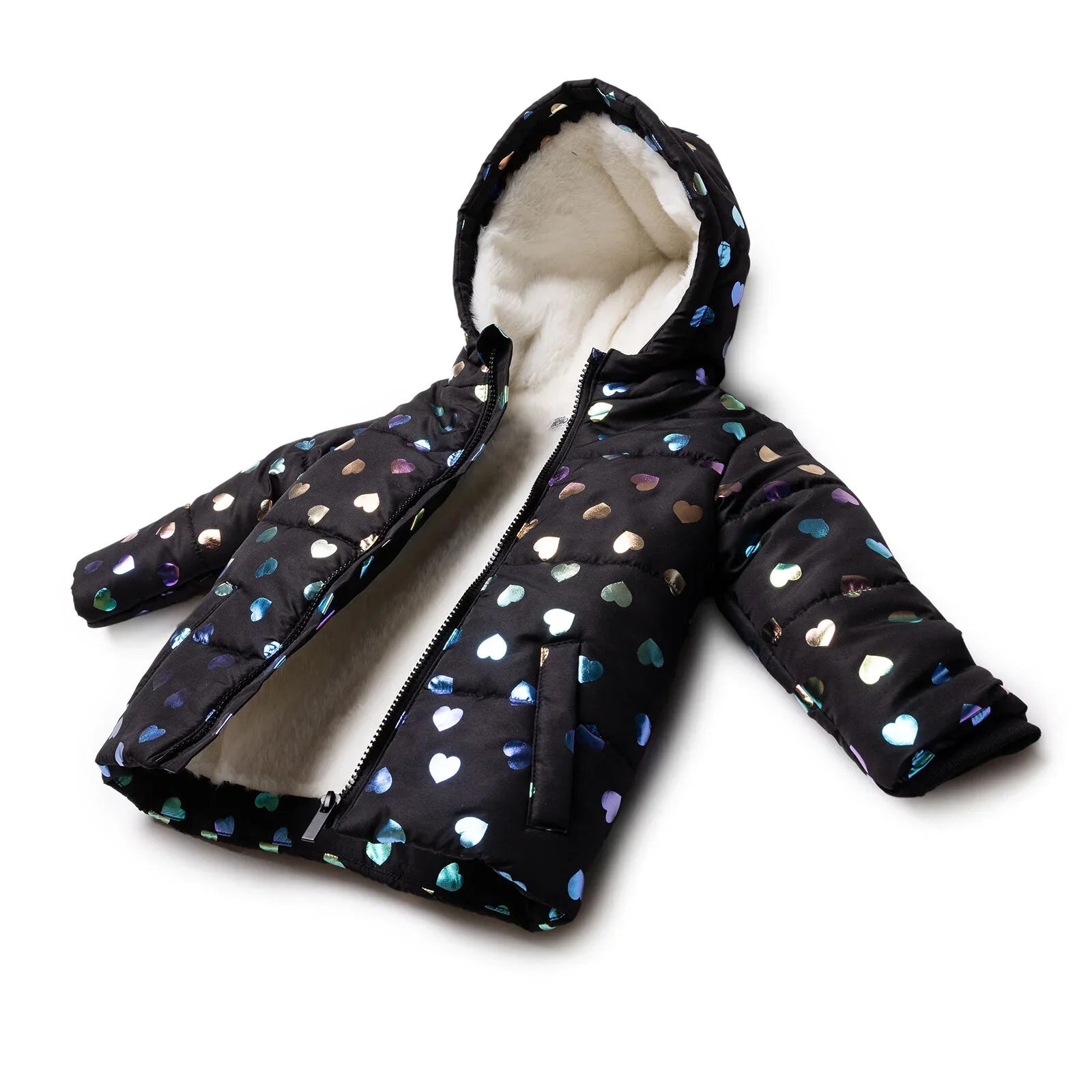 HelloBaby  Coat - Black Printed
