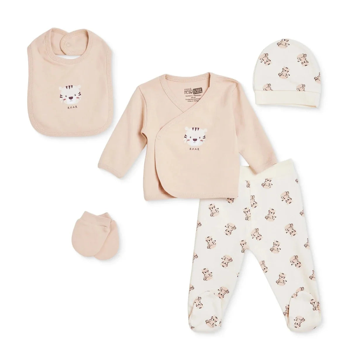 HelloBaby 5 Piece Lion Print Baby Hospital Bag Set (Newborn) - image 1
