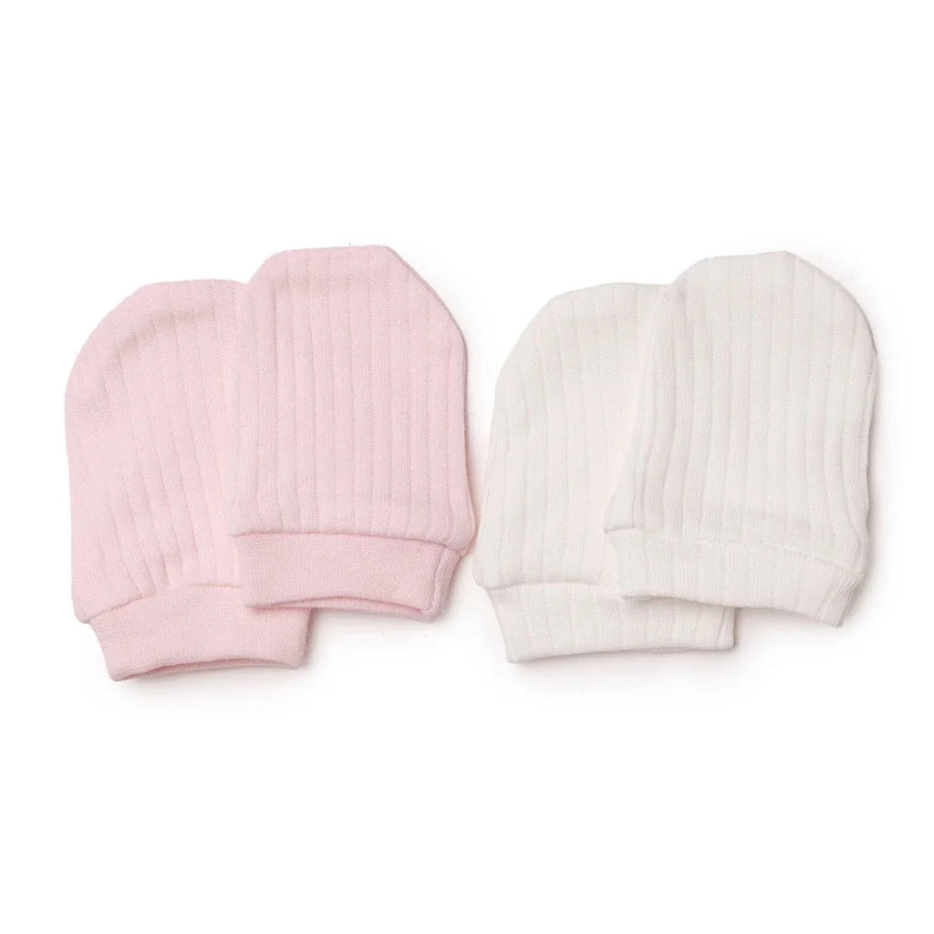 HelloBaby Interlock Baby Scratch Mitts (Newborn) - image 2