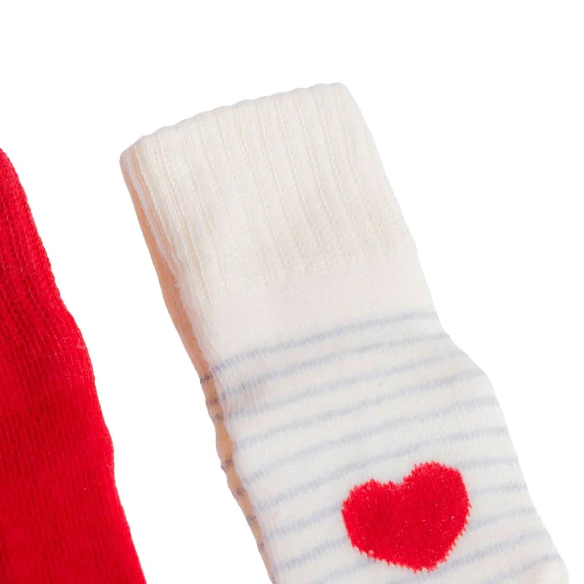 HelloBaby Heart Print 3 Pack Roll-Top Baby Socks (Newborn to 12-24 Months) - image 4