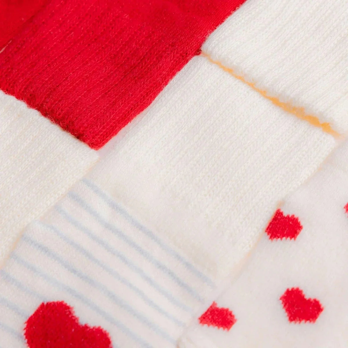 HelloBaby Heart Print 3 Pack Roll-Top Baby Socks (Newborn to 12-24 Months) - image 9