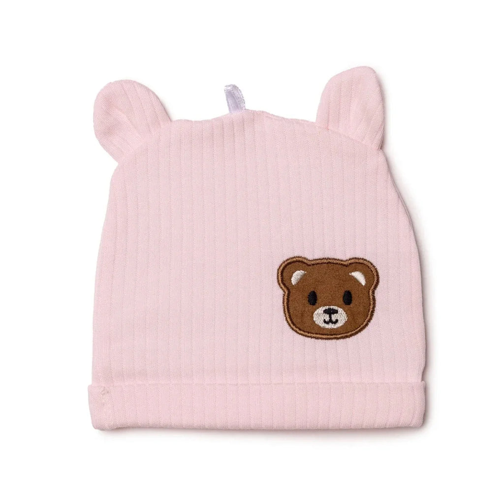 HelloBaby Bear Print Interlock Baby Hat (Newborn) - image 1