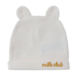 HelloBaby Slogan Print Ribbed Baby Hat (Newborn) - image 1