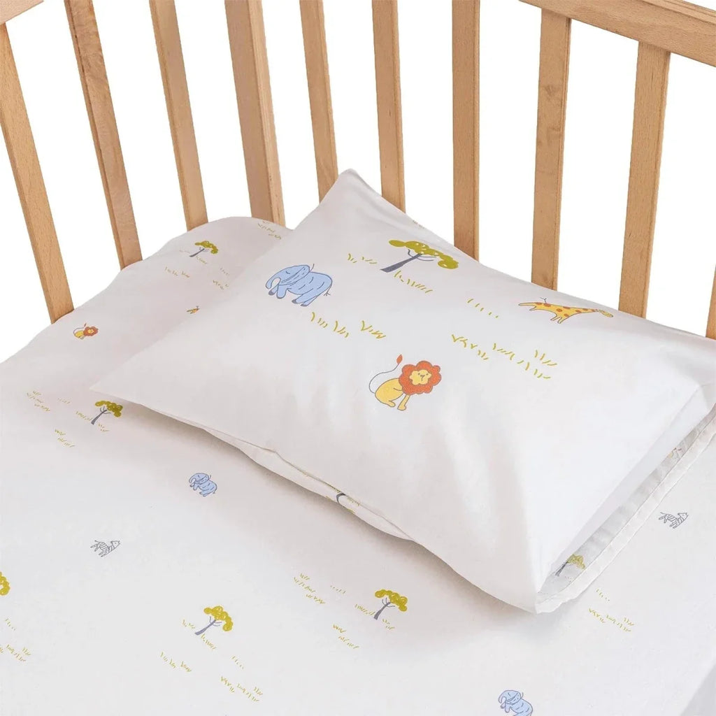 Little Dreams Animal Print Cot Bed Sheet Set (70 x 140 cm) - image 3