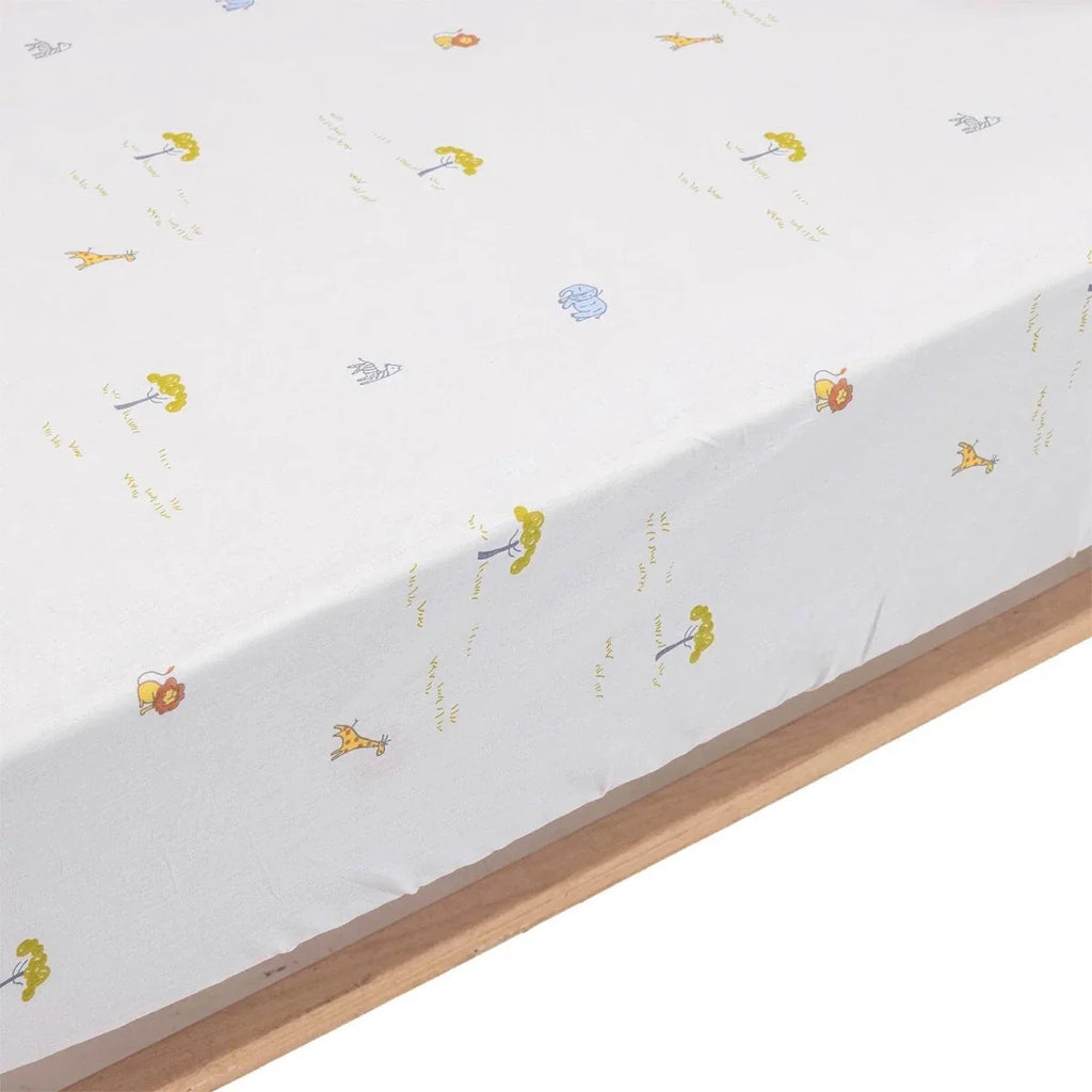 Little Dreams Animal Print Cot Bed Sheet Set (70 x 140 cm) - image 6