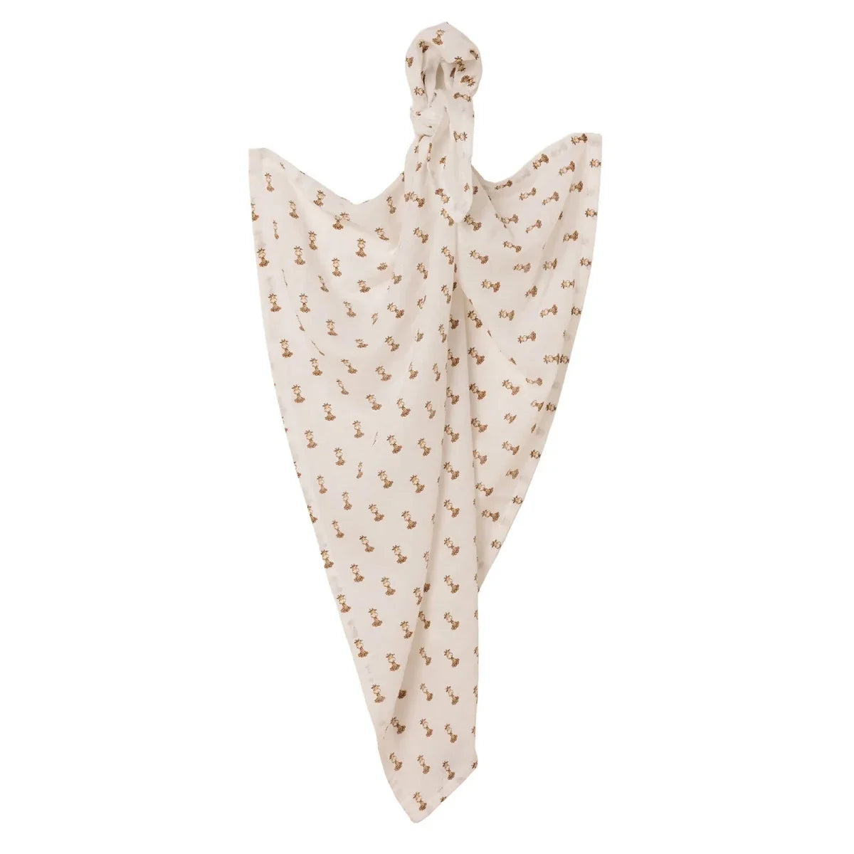Little Dreams Tie-Fastening Animal Print Muslin Baby Blanket (100 x 110 cm) - image 1