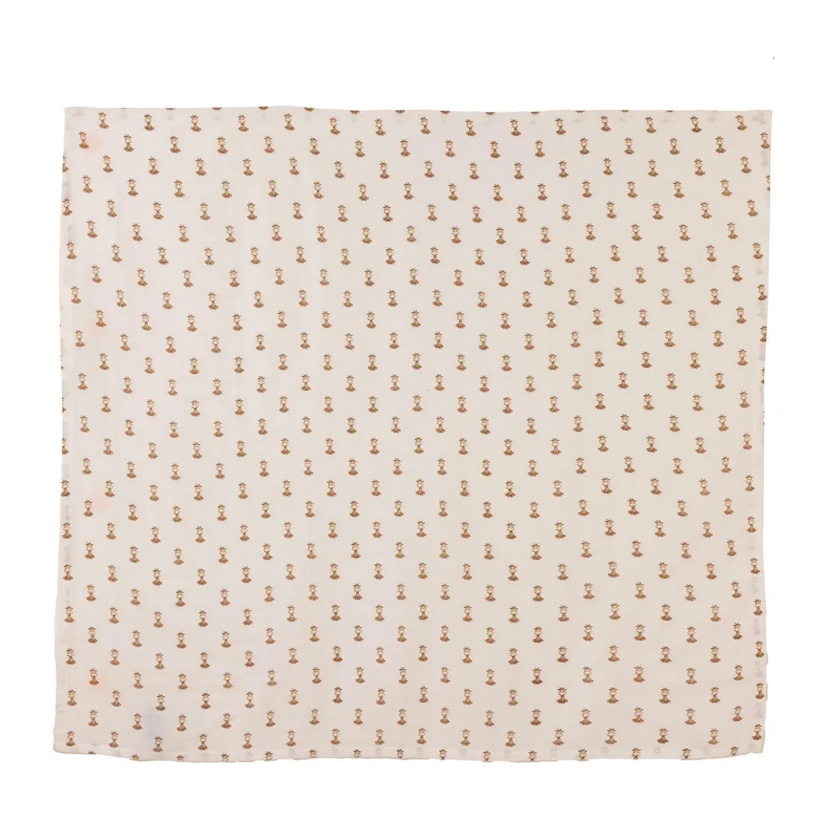 Little Dreams Tie-Fastening Animal Print Muslin Baby Blanket (100 x 110 cm) - image 2
