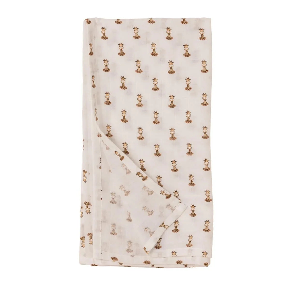 Little Dreams Tie-Fastening Animal Print Muslin Baby Blanket (100 x 110 cm) - image 6