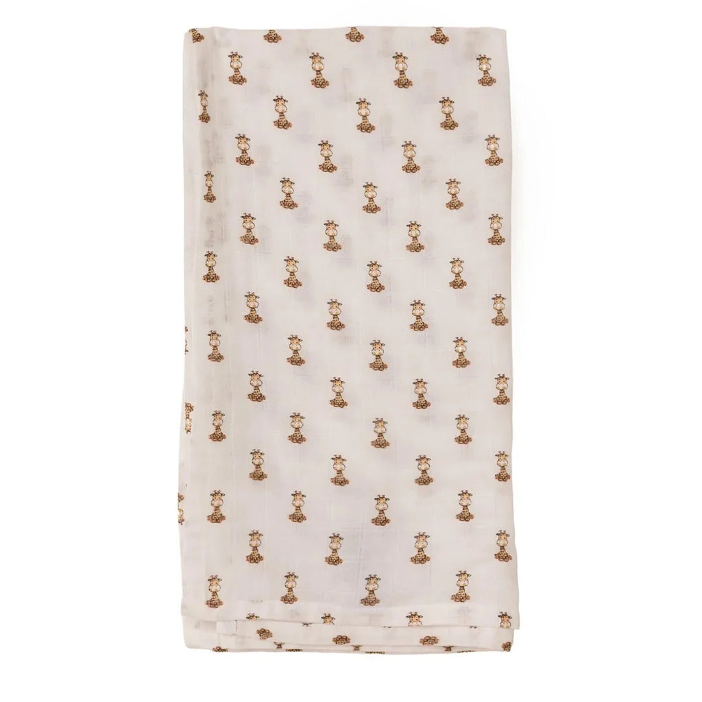 Little Dreams Tie-Fastening Animal Print Muslin Baby Blanket (100 x 110 cm) - image 7