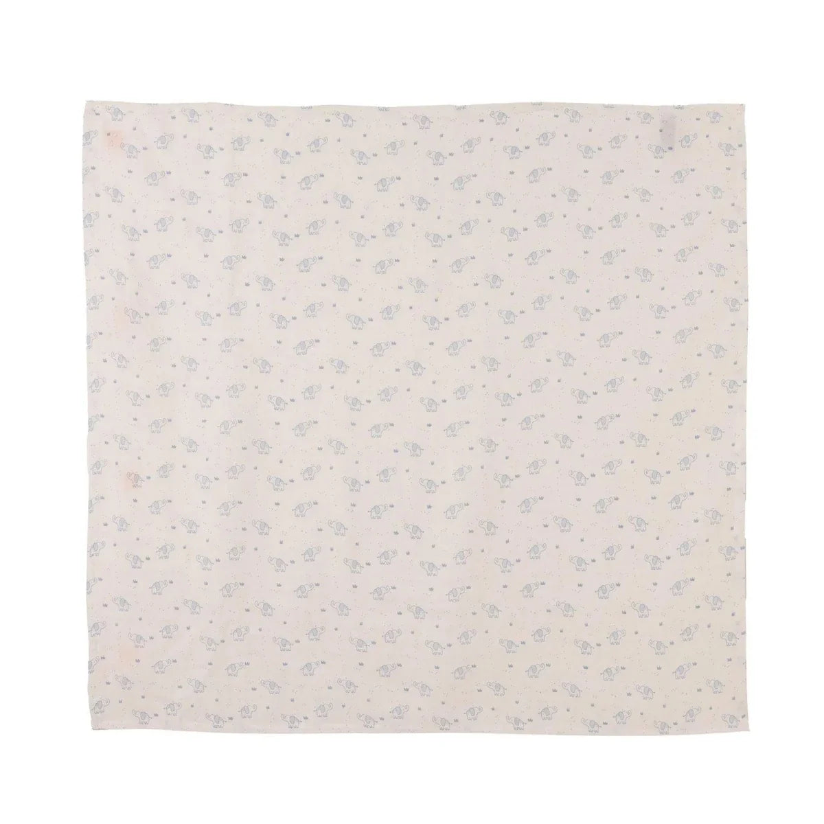 Little Dreams Elephant Print Muslin Baby Blanket (100 x 110 cm) - image 2