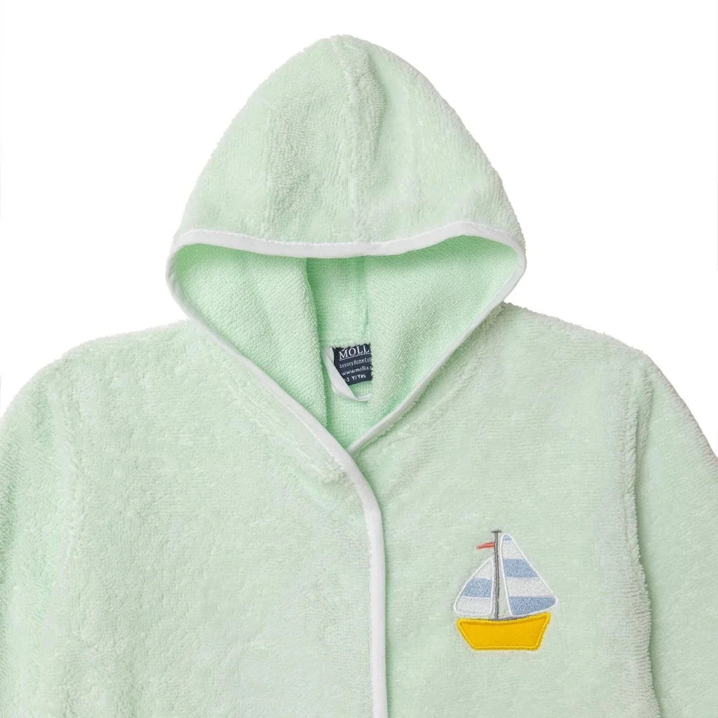 Mollia Nautical Print Hooded Baby Bathrobe (2 Years to 5 Years) - image 3