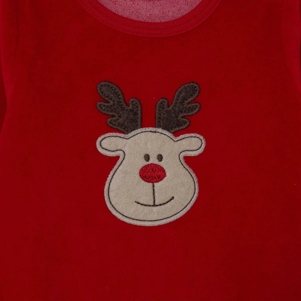 HelloBaby Animal Print Velour Long Sleeve Footed Baby Sleepsuit (Newborn to 6-9 Months)
