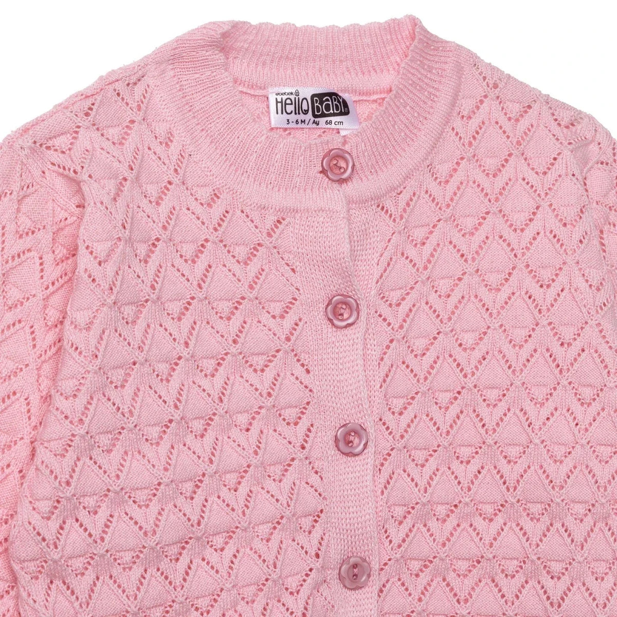 HelloBaby Floral Print Knitted Baby Cardigan (1-3 Months to 12 Months) - image 3
