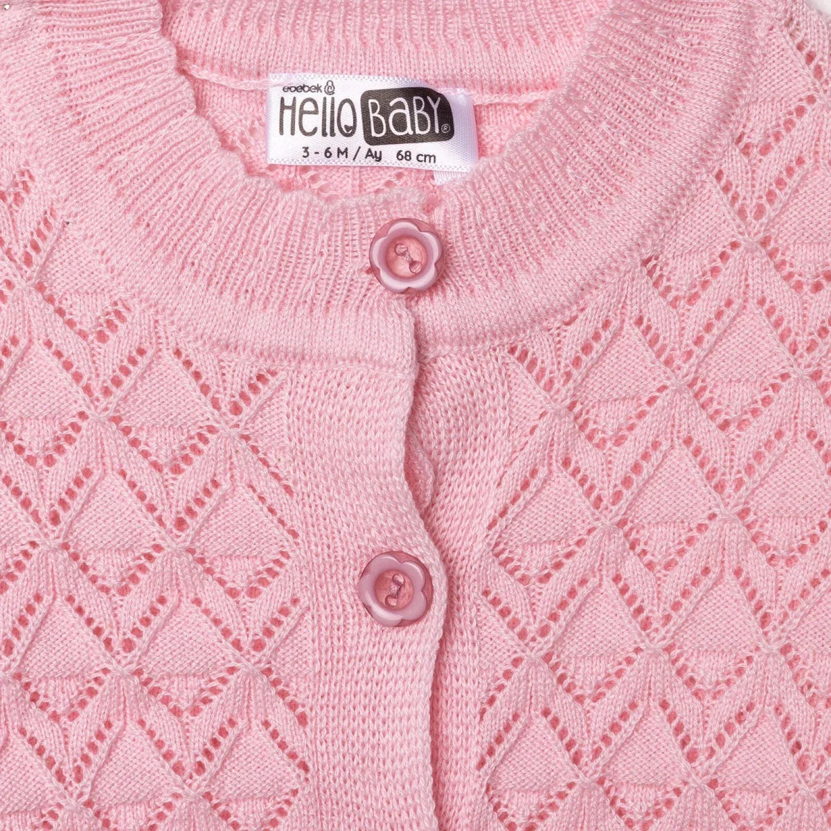 HelloBaby Floral Print Knitted Baby Cardigan (1-3 Months to 12 Months) - image 4