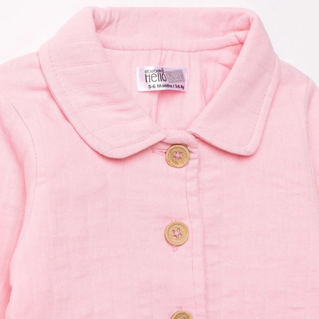 HelloBaby Short Sleeve Muslin Baby Cardigan (1-3 Months to 12 Months) - image 3