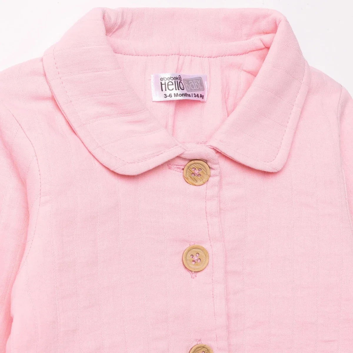 HelloBaby Short Sleeve Muslin Baby Cardigan (1-3 Months to 12 Months) - image 3