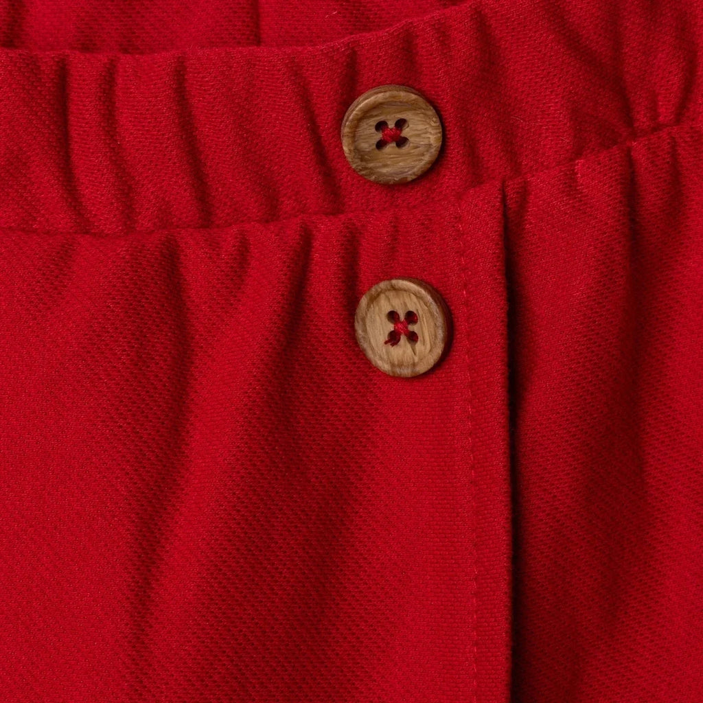 HelloBaby Girls Shorts with Buttons  Short Leg - Red