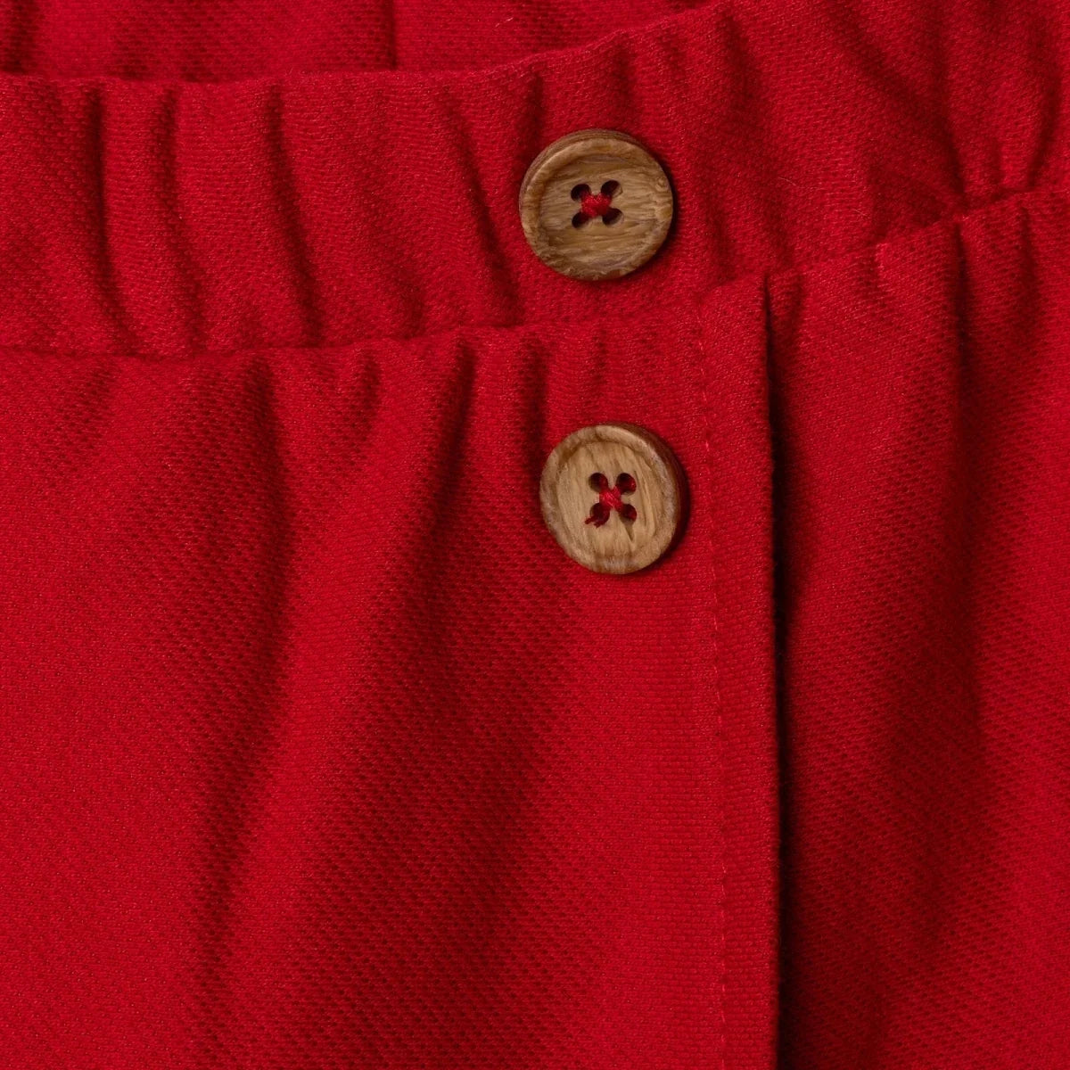 HelloBaby Girls Shorts with Buttons  Short Leg - Red