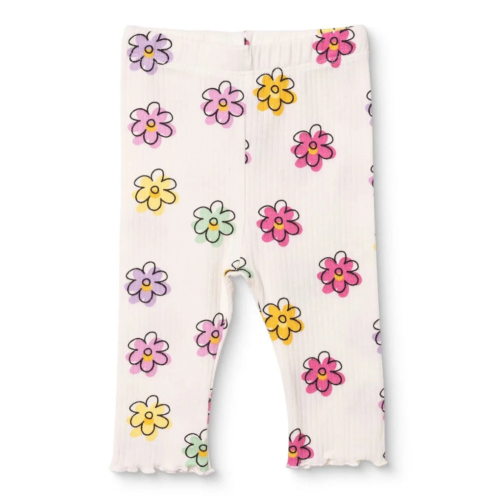 HelloBaby Floral Print Interlock Baby Leggings (1-3 Months to 12 Months) - image 1