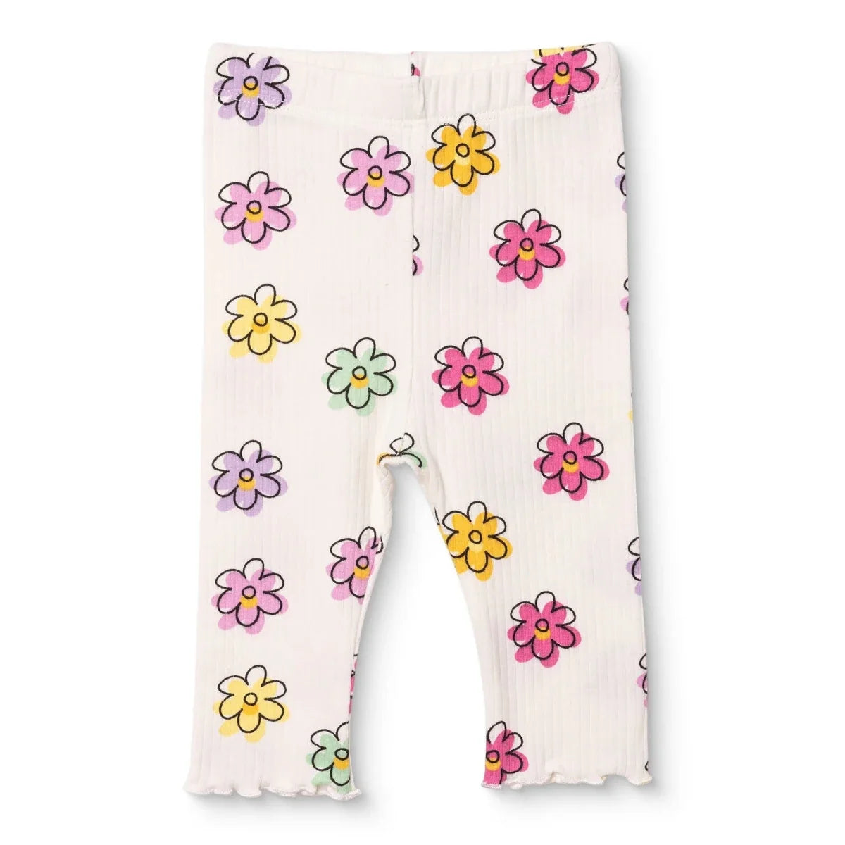 HelloBaby Floral Print Interlock Baby Leggings (1-3 Months to 12 Months) - image 1