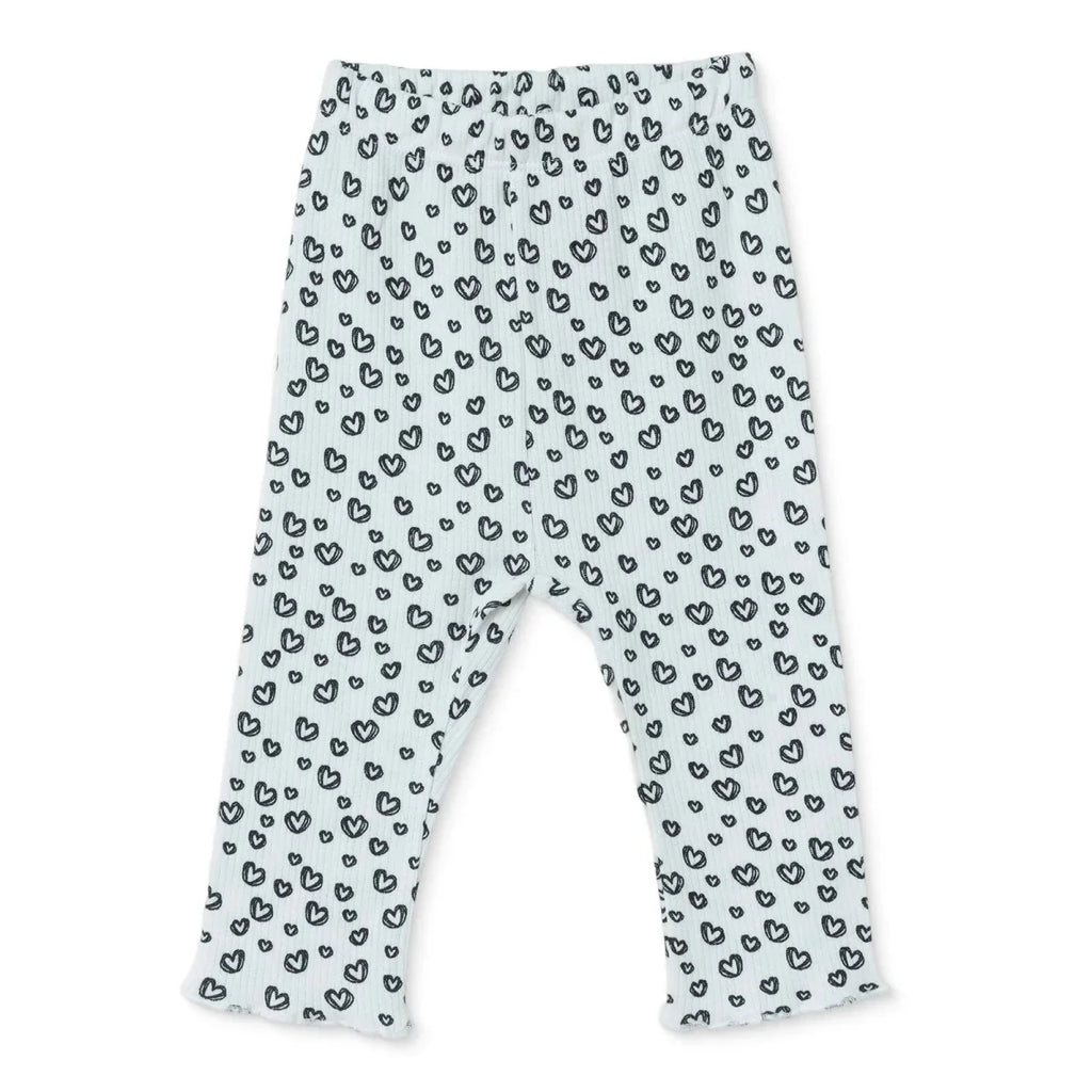 HelloBaby Heart Print Interlock Baby Leggings (1-3 Months to 12 Months) - image 1