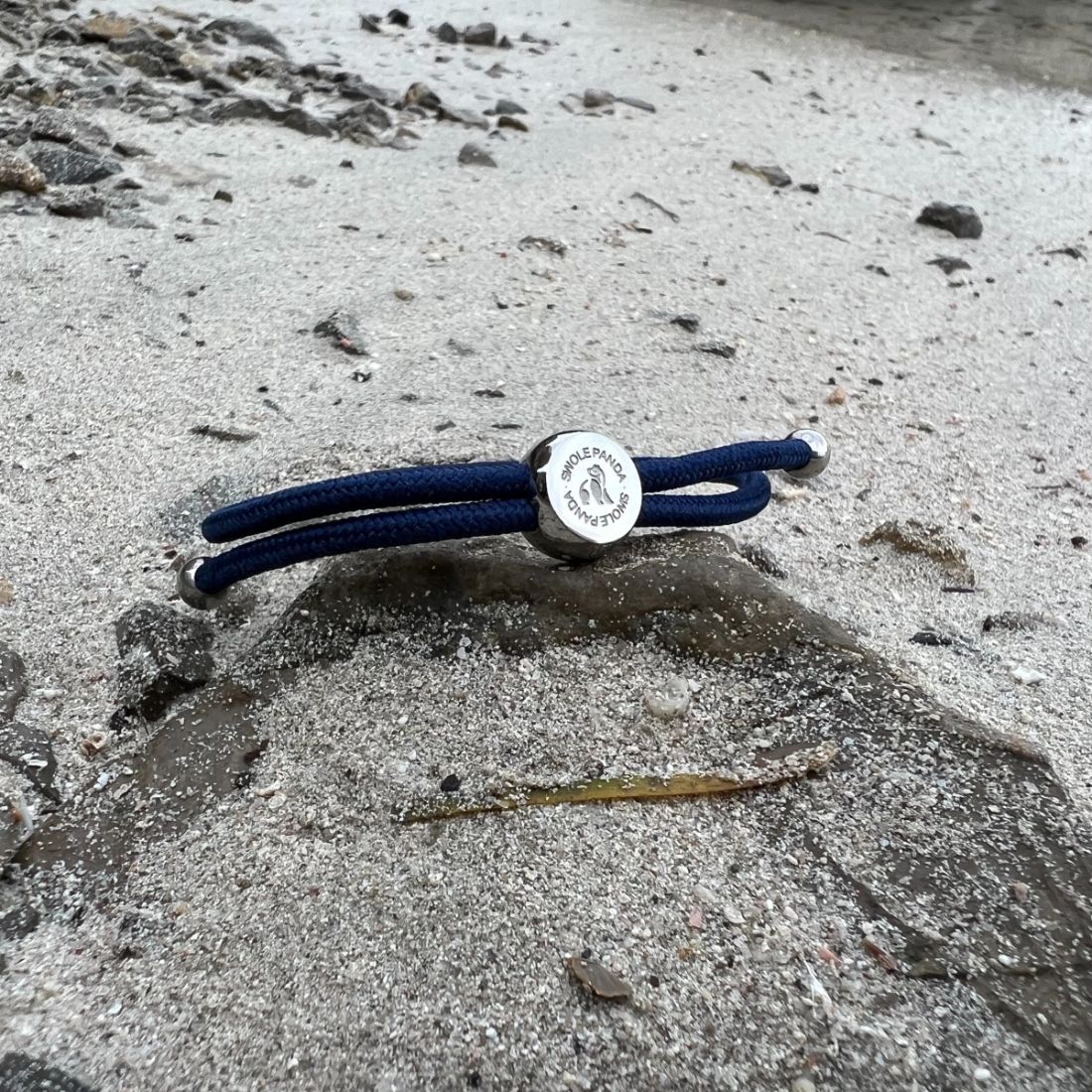 Swole Panda Dark Blue Recycled Rope Bracelet – Sustainable Unisex