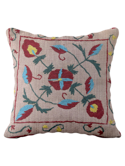 Suzani Hand Embroidered Cushion Cover - 45 x 45 cm