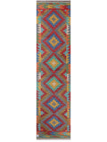 Maimana Afghanistan Kilim Runner - 306 x 75 cm