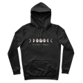Gothic Attitude Moon Phase Organic Cotton Hoodie | Kate's Clothing