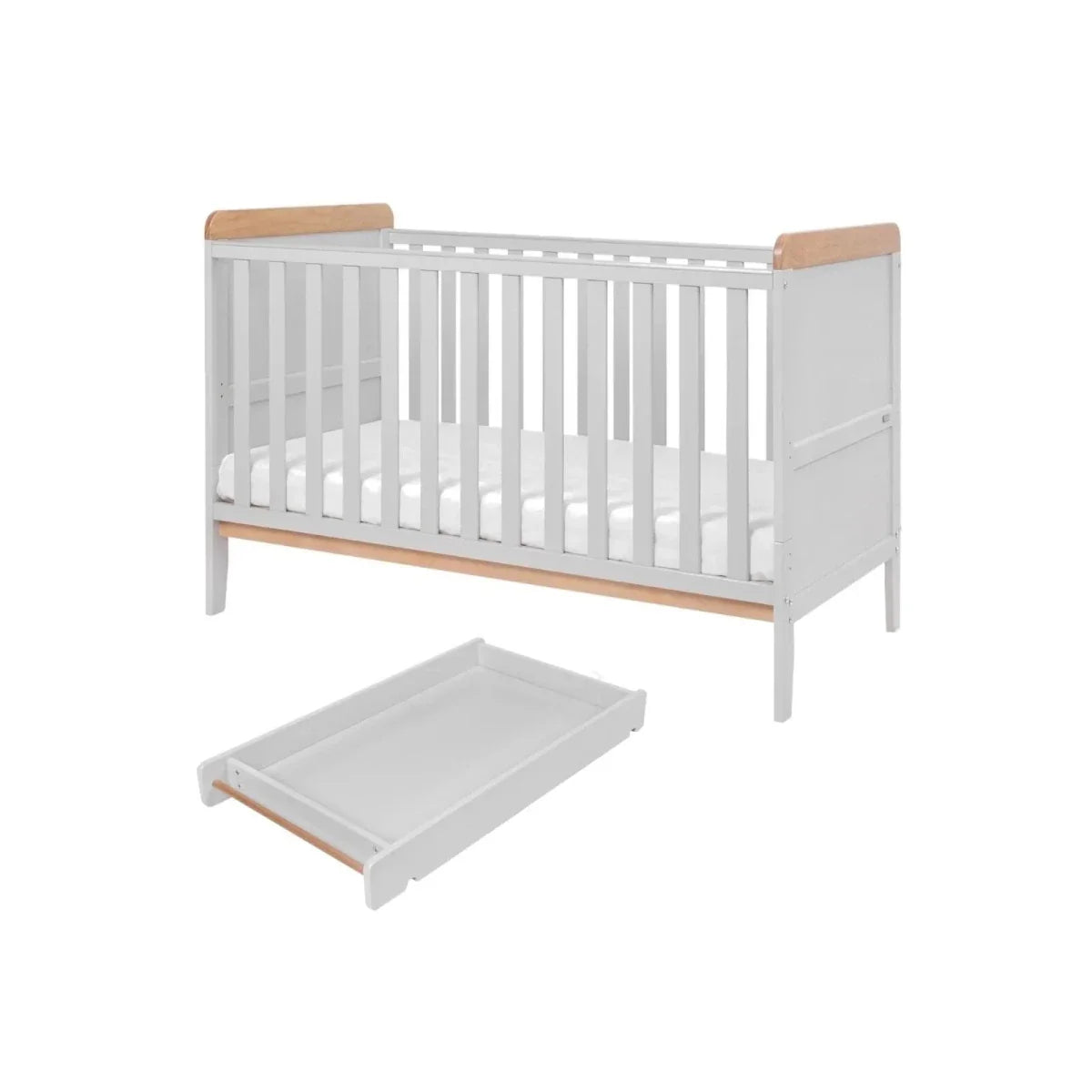Tutti Bambini Rio 2 pcs Room Set - Dove Grey/Honey Oak