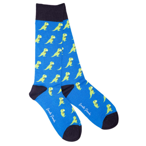 Swole Panda T-Rex Bamboo Socks – Soft and Durable Novelty Dinosaur Socks