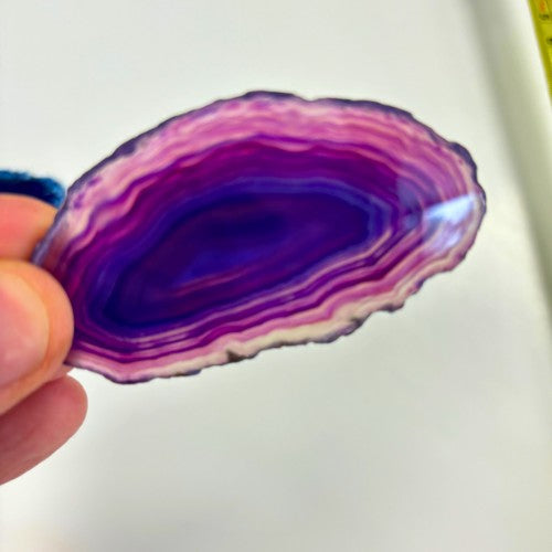 Natural Agate Slices - Pack of 6