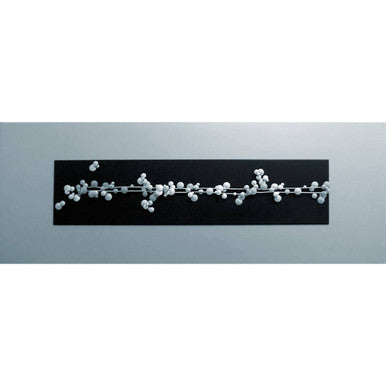 Orsina Raised Silver Beads Wall Art – Modern Textured Geometric Decor