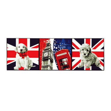 London Icons Canvas Wall Art by Orsina – Big Ben & Union Jack Print