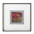 Orsina Poppy Framed Wall Art – Botanical Floral Print with White Mat