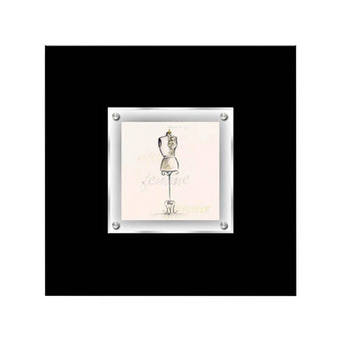 Orsina Boudoir Mannequin 1 Framed Wall Art – Fashion Sketch Decor