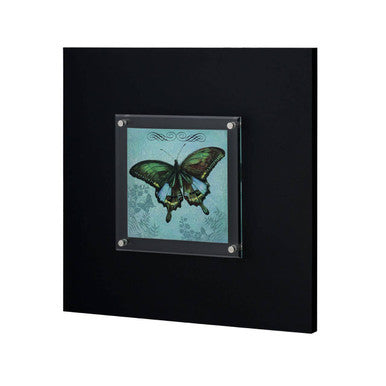 Orsina Butterfly 1 Framed Wall Art – Modern Black Botanical Print