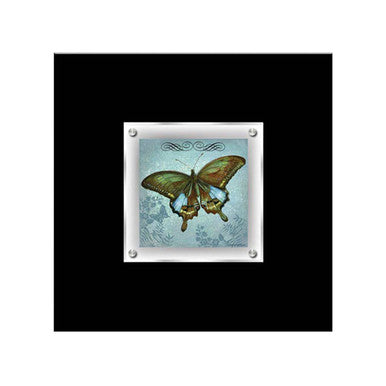 Orsina Butterfly 1 Framed Wall Art – Modern Black Botanical Print