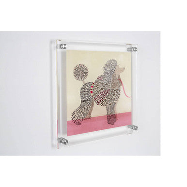 Poodle Wall Art – Orsina Framed Typography Dog Print Decor