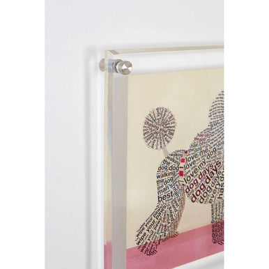 Poodle Wall Art – Orsina Framed Typography Dog Print Decor
