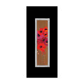 Orsina Poppies Floral Framed Wall Art – Modern Black Rectangular Decor