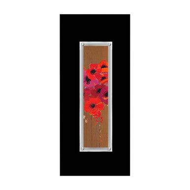 Orsina Poppies Floral Framed Wall Art – Modern Black Rectangular Decor