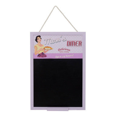 Orsina Retro Diner Kitchen Chalkboard – Pink Engineered Wood Menu Board